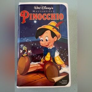 Disney's Pinocchio VHS - Blue, Yellow, Red